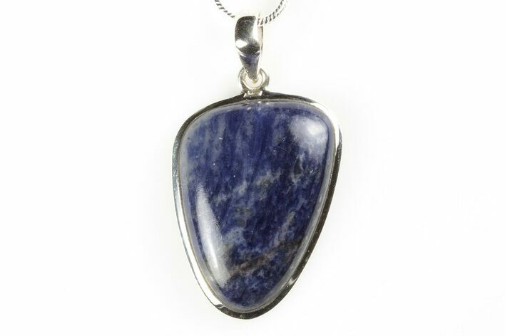 Sodalite Pendant (Necklace) - Sterling Silver #192387